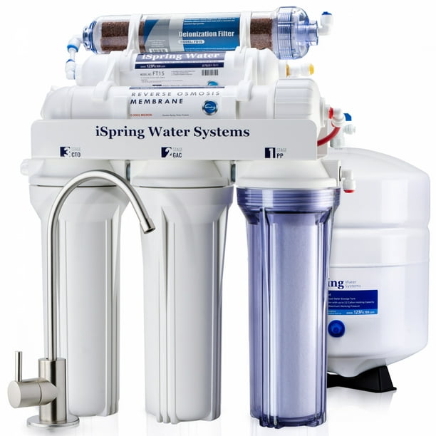 5 Stage Reverse Osmosis 75GPD Water Filter Purifier Undersink RO System 